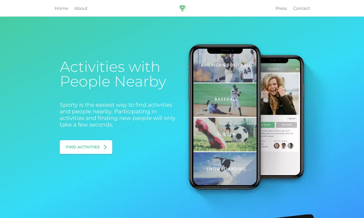 Cover for Sporty App